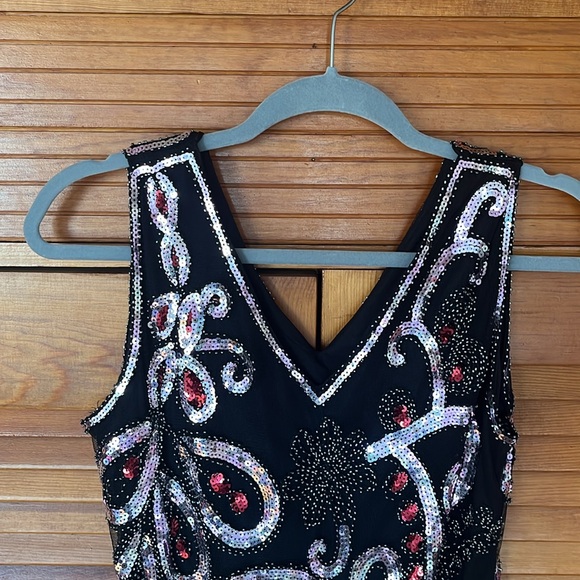 Party / Dance Performance Sequined Midi dress with Tassels size S - Picture 4 of 7